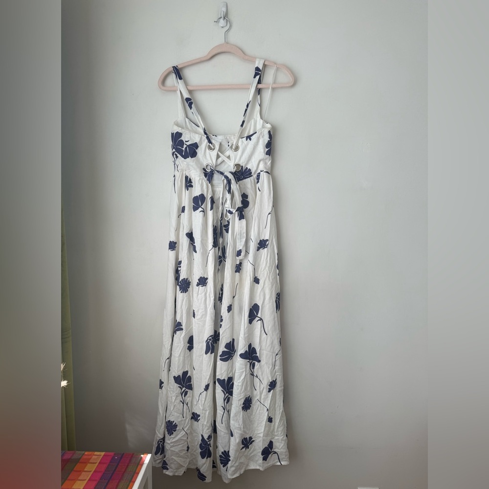 Petal & Pup Hazel Navy Floral Maxi Dress L - Picture 3 of 9